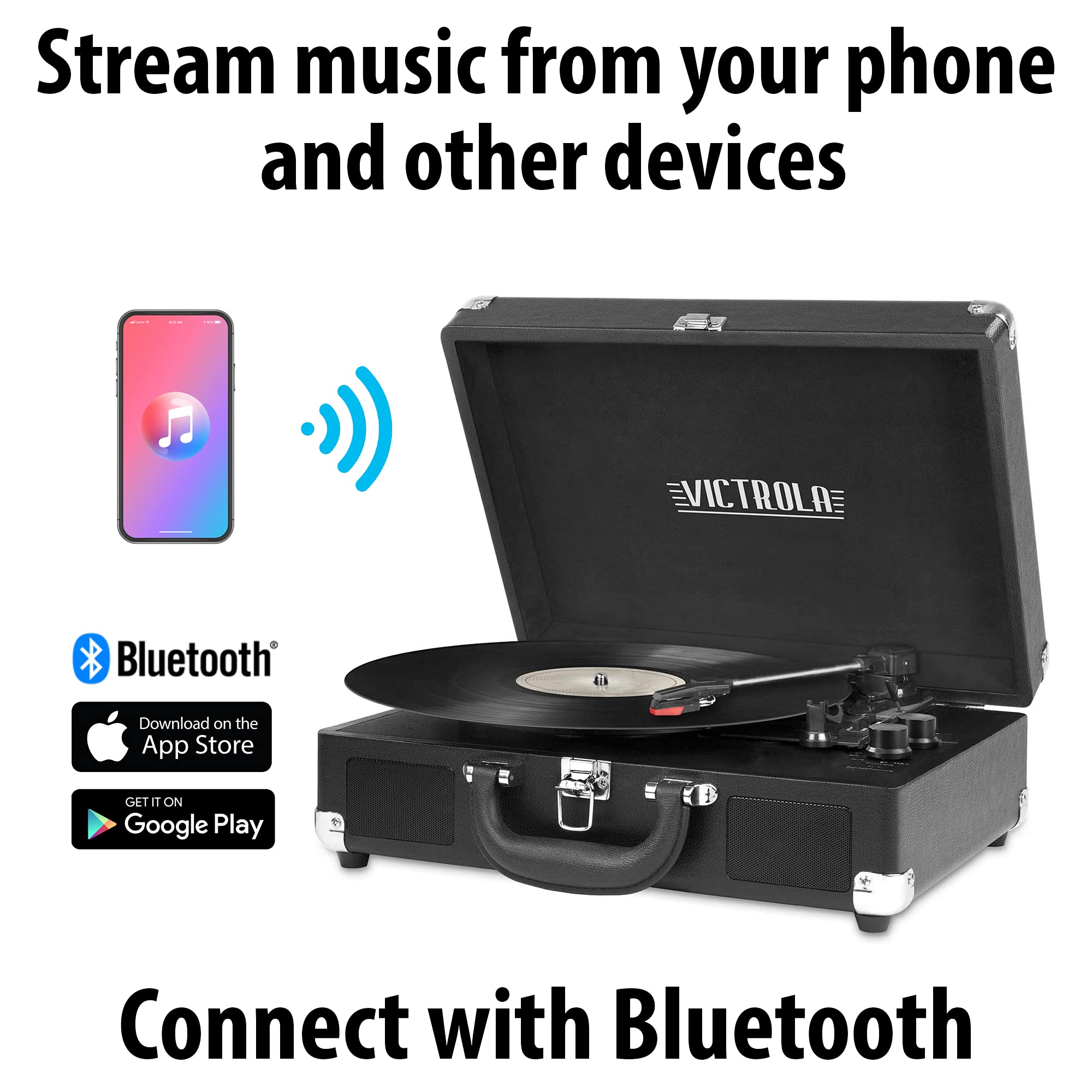 Foto 4 pulgar | Tocadiscos Victrola Vintage De 3 Velocidades Bluetooth Lavender - Venta Internacional.