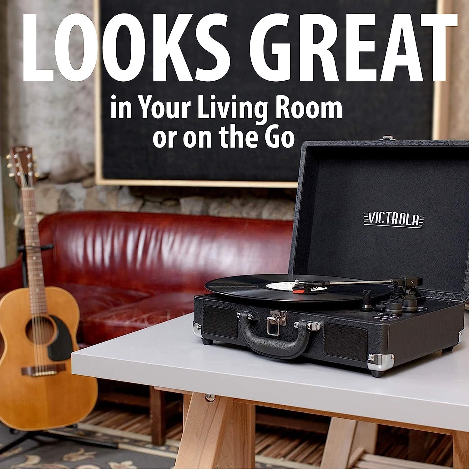 Foto 3 | Tocadiscos Victrola Journey+ Vintage Con Bluetooth De 3 Velocidades - Venta Internacional.