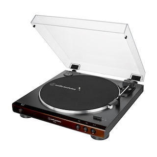 Foto 1 | Tocadiscos Audio-technica At-lp60x-bw Totalmente Automático Marrón - Venta Internacional.