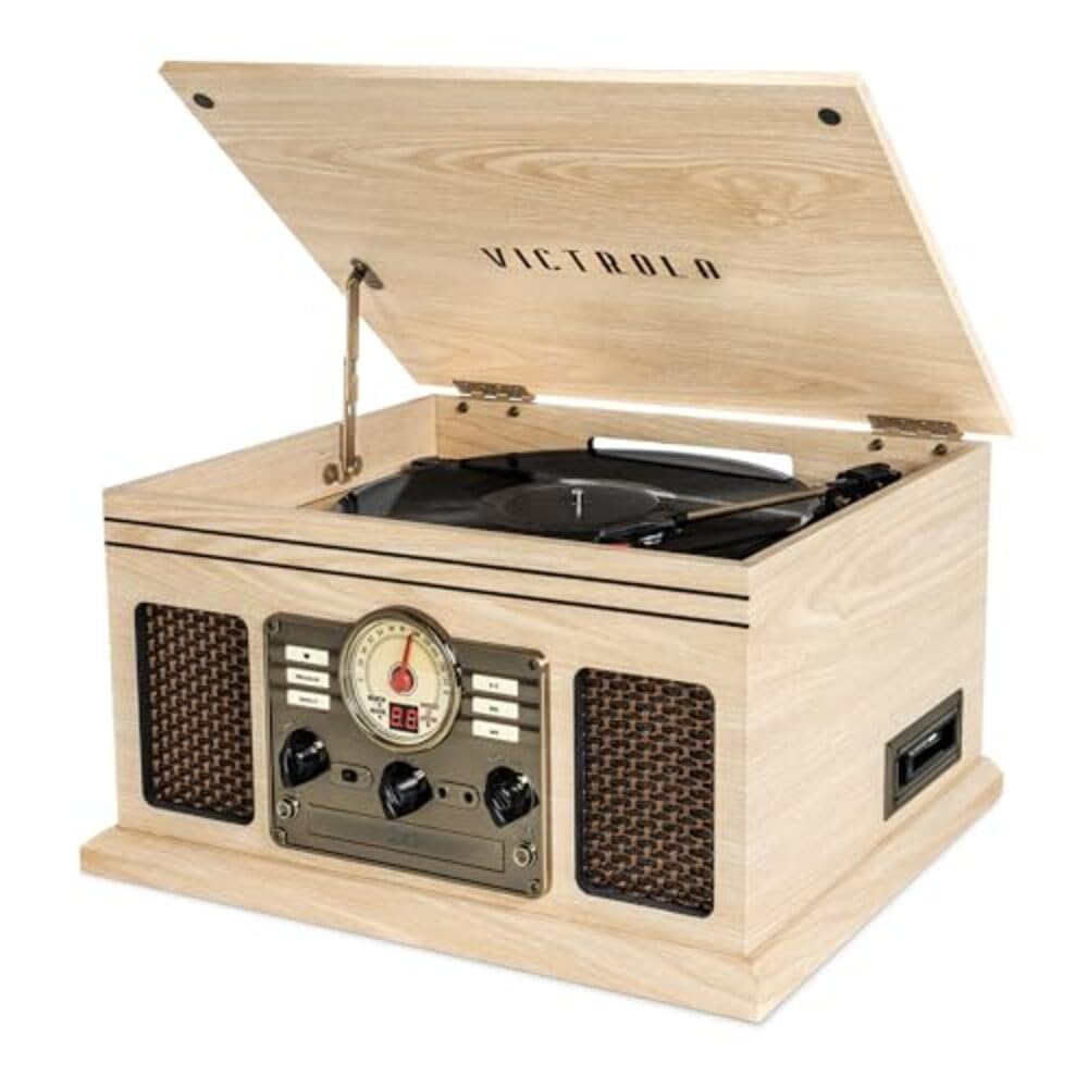Foto 2 pulgar | Tocadiscos Bluetooth 6 En 1 Victrola Nostalgic Natural - Venta Internacional.