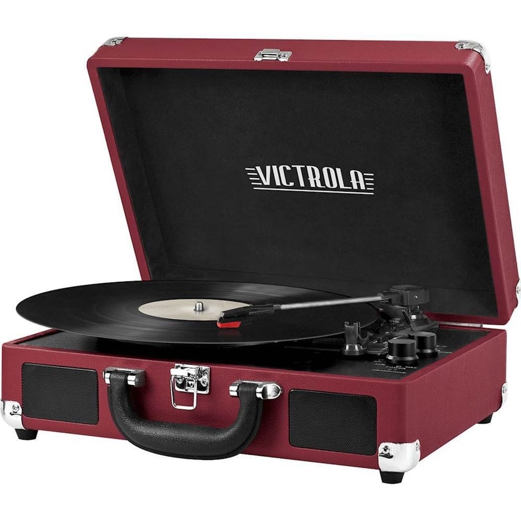 Foto 1 | Tocadiscos Victrola Vintage Marsala Con Bluetooth De 3 Velocidades - Venta Internacional.