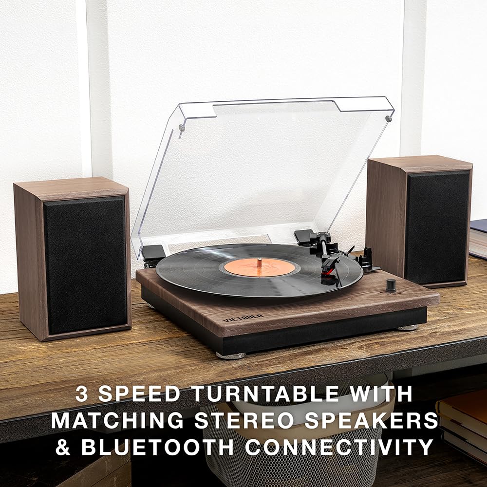 Foto 3 pulgar | Tocadiscos De Vinilo Victrola Montauk Con Bluetooth De 3 Velocidades - Venta Internacional.