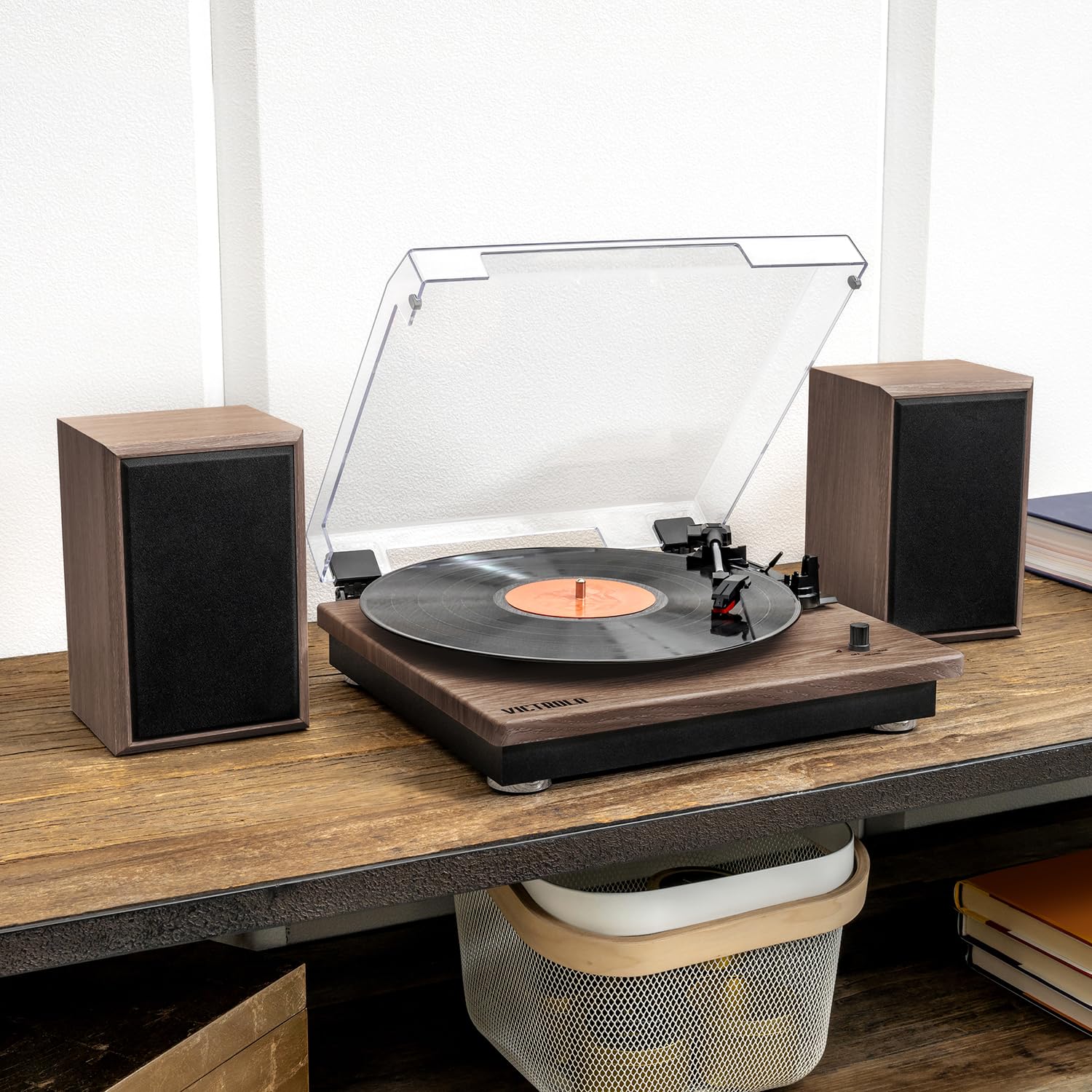 Foto 8 pulgar | Tocadiscos De Vinilo Victrola Montauk Con Bluetooth De 3 Velocidades - Venta Internacional.