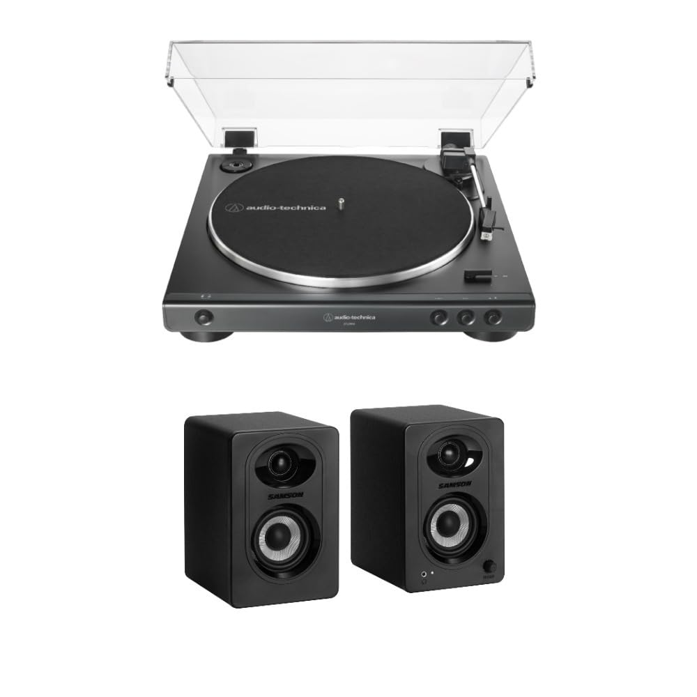 Foto 2 pulgar | Tocadiscos Audio-technica At-lp60x Negro Con Monitores Bluetooth - Venta Internacional.