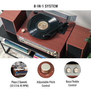 Foto 2 | Tocadiscos Crosley 1975t Con Bluetooth, Cd, Am/fm Walnut - Venta Internacional.