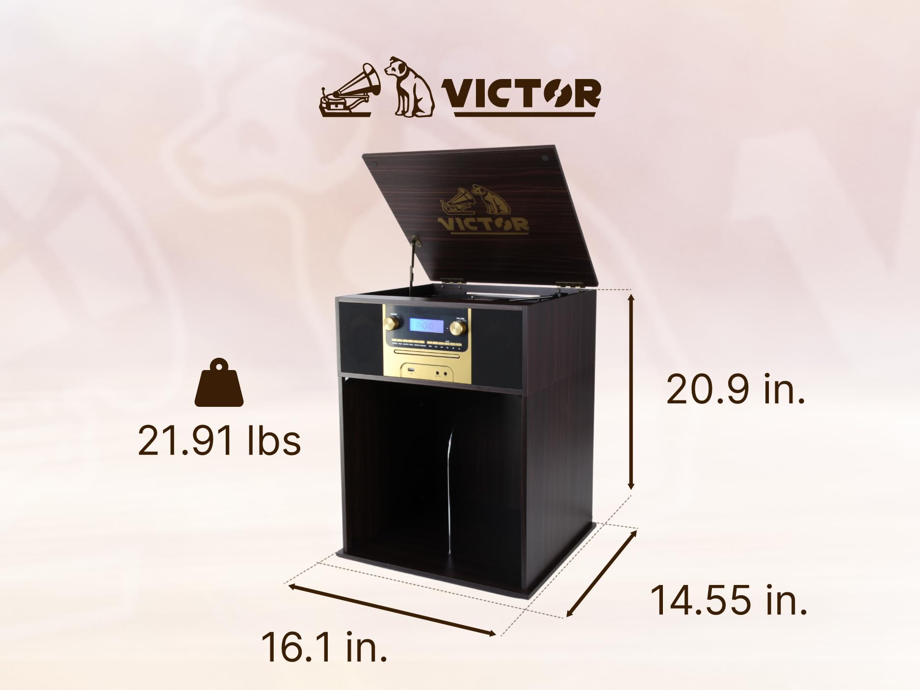 Foto 4 pulgar | Music Center Victor Vwrp-4500 Boyleston 7 En 1 Con Bluetooth - Venta Internacional.
