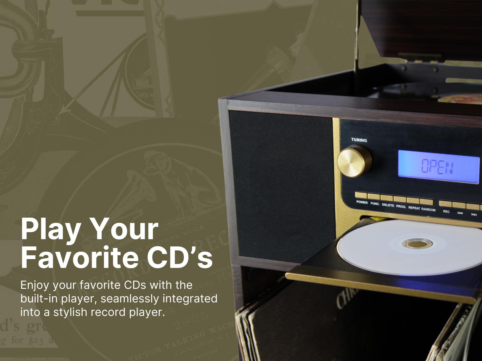 Foto 5 | Music Center Victor Vwrp-4500 Boyleston 7 En 1 Con Bluetooth - Venta Internacional.