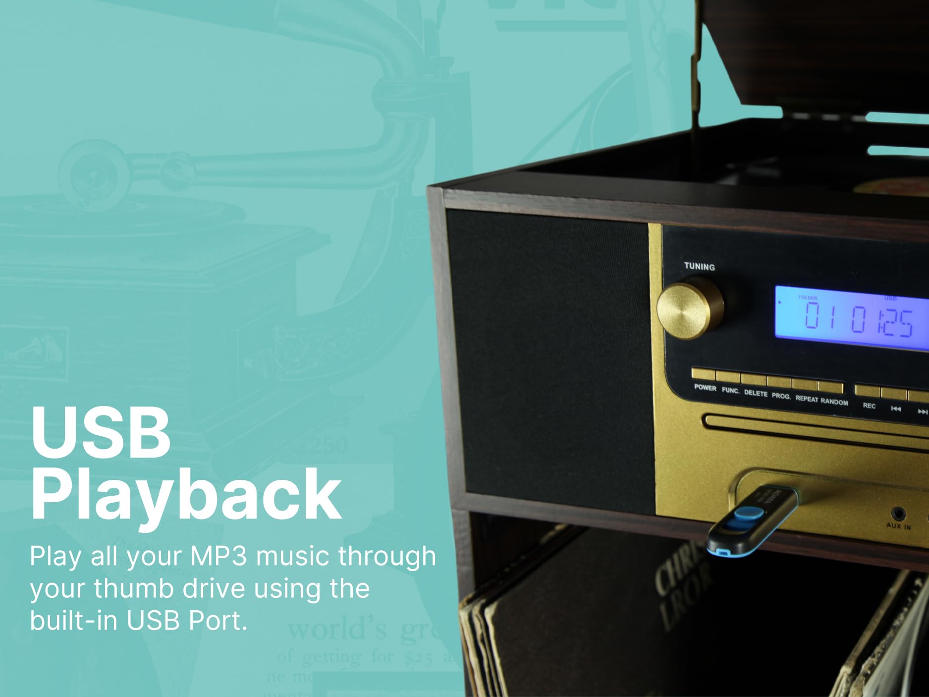 Foto 8 pulgar | Music Center Victor Vwrp-4500 Boyleston 7 En 1 Con Bluetooth - Venta Internacional.