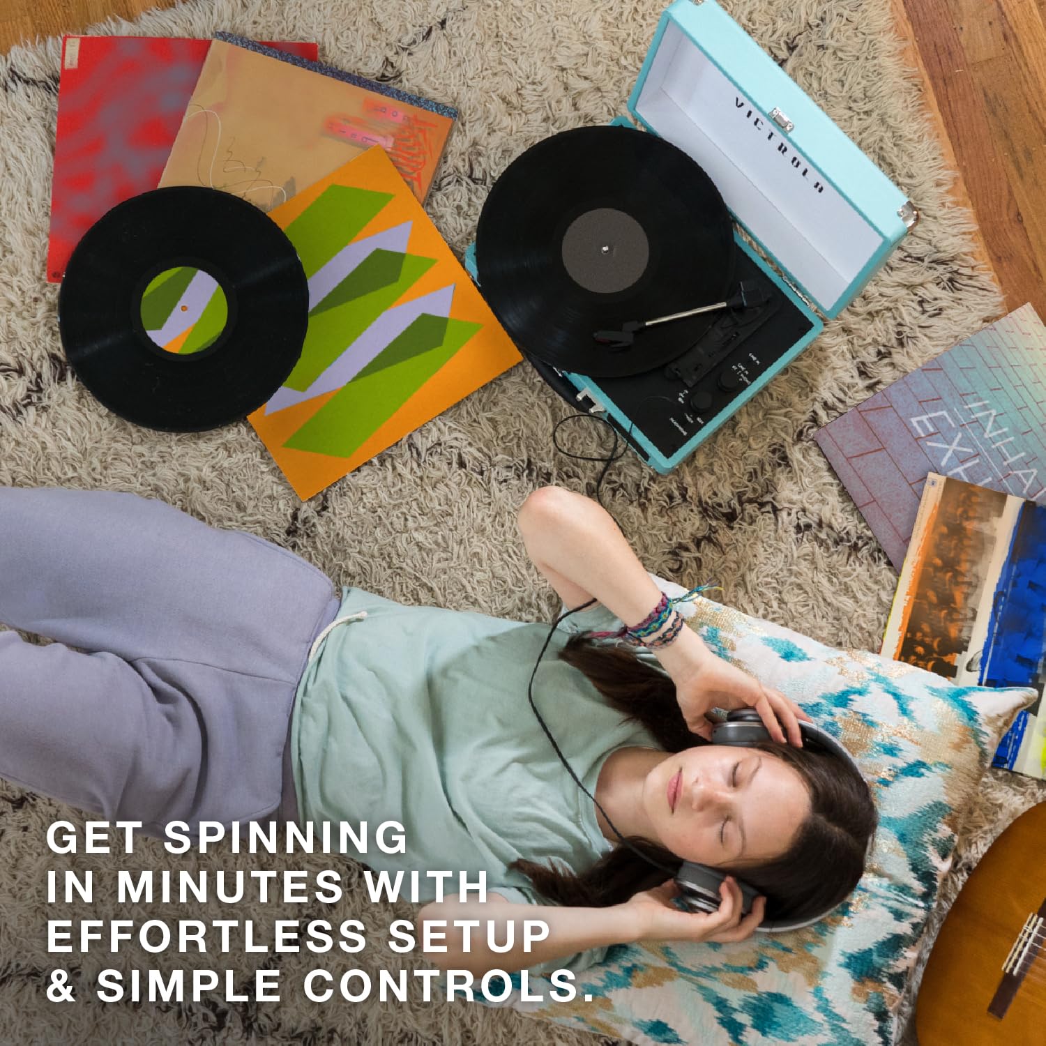 Foto 6 | Maleta Portátil Con Bluetooth Para Tocadiscos Victrola Journey - Venta Internacional.