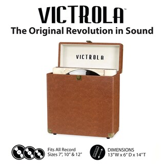 Foto 2 | Estuche De Almacenamiento De Discos Victrola Collector Con Capacidad Para Más De 30 Vinilos - Venta Internacional.