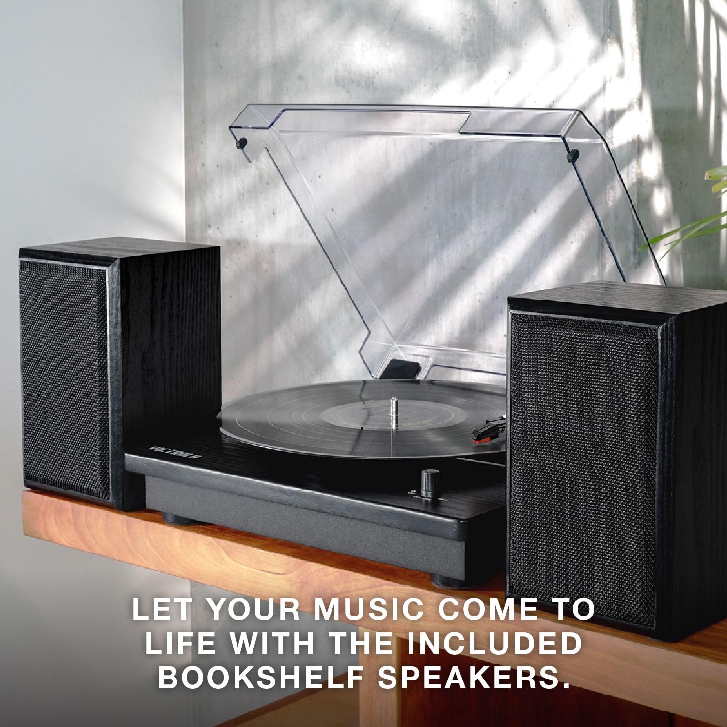 Foto 5 | Tocadiscos De Vinilo Victrola Montauk Con Bluetooth De 3 Velocidades - Venta Internacional.