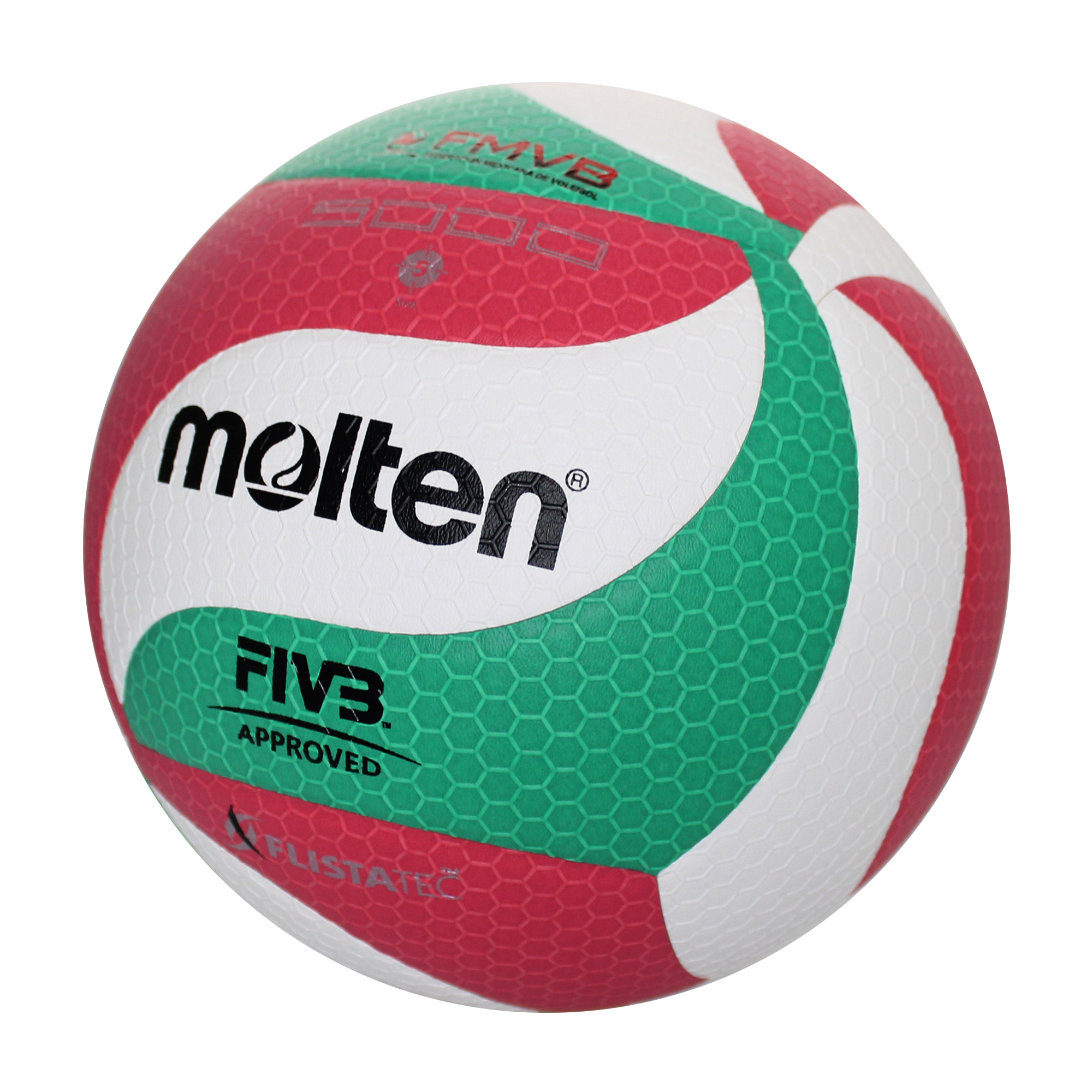 Foto 2 | Balón Voleibol Molten V5m5000 Flistatec Tricolor No.5 | Sporta Mx