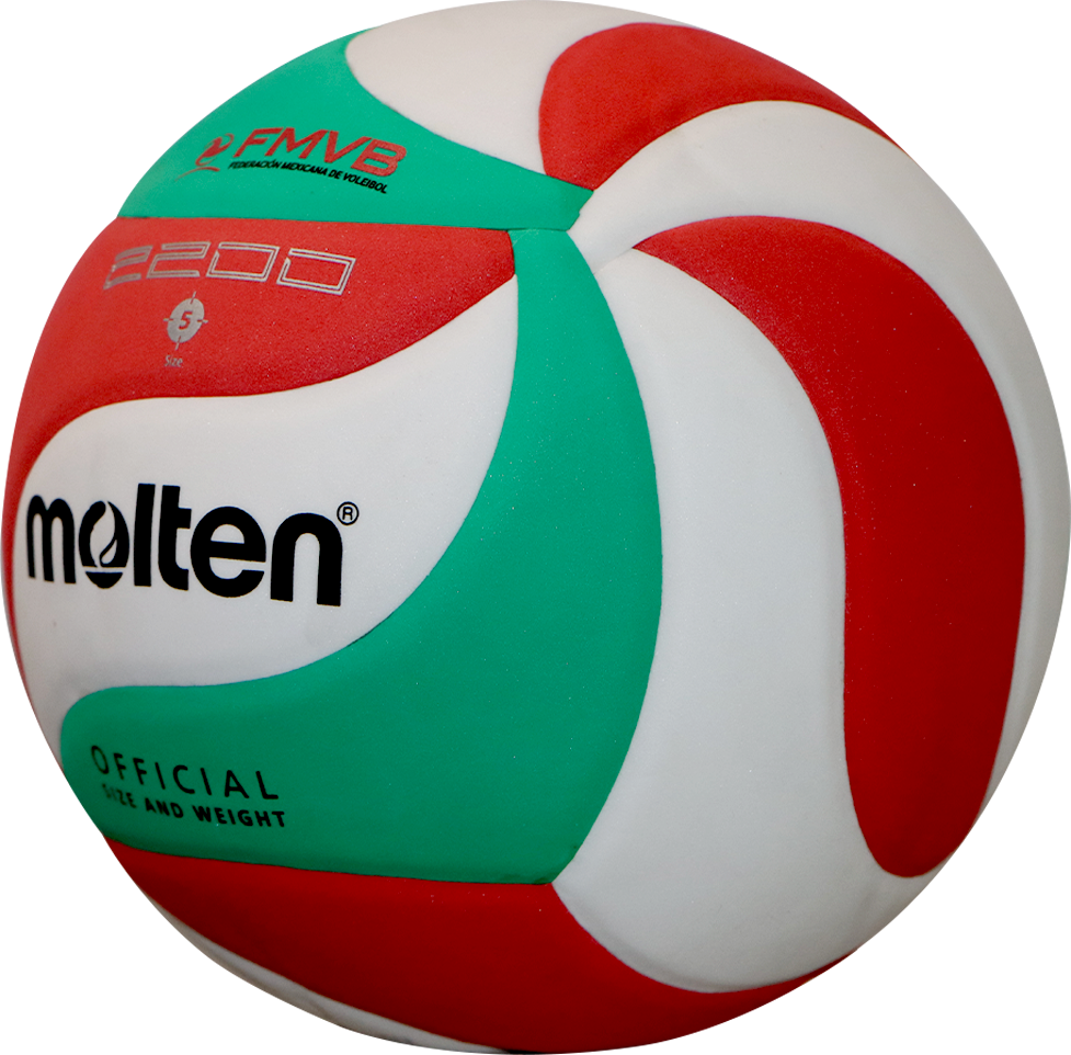 Foto 3 pulgar | Balón de Vóleibol Molten V5m2200 Soft Tricolor No.5