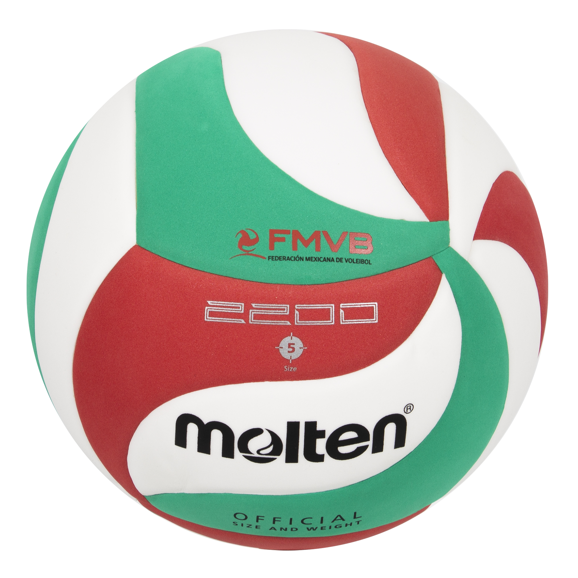 Foto 7 pulgar | Balón de Vóleibol Molten V5m2200 Soft Tricolor No.5