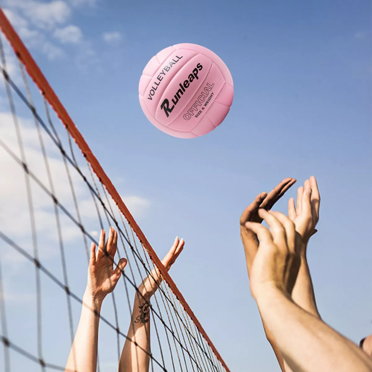 Foto 3 pulgar | Voleibol Classic, Talla 5 Con Inflador Eo Safe Imports  Esi-15838 Rosa