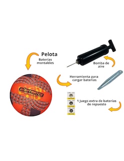 Foto 4 | Balón de Voleibol Nightmatch Con Luz Led Premium 5 con bomba
