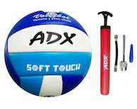 Balón Voleibol Adx Playa Cosido A Maquina Azul+ Bomba De Aire