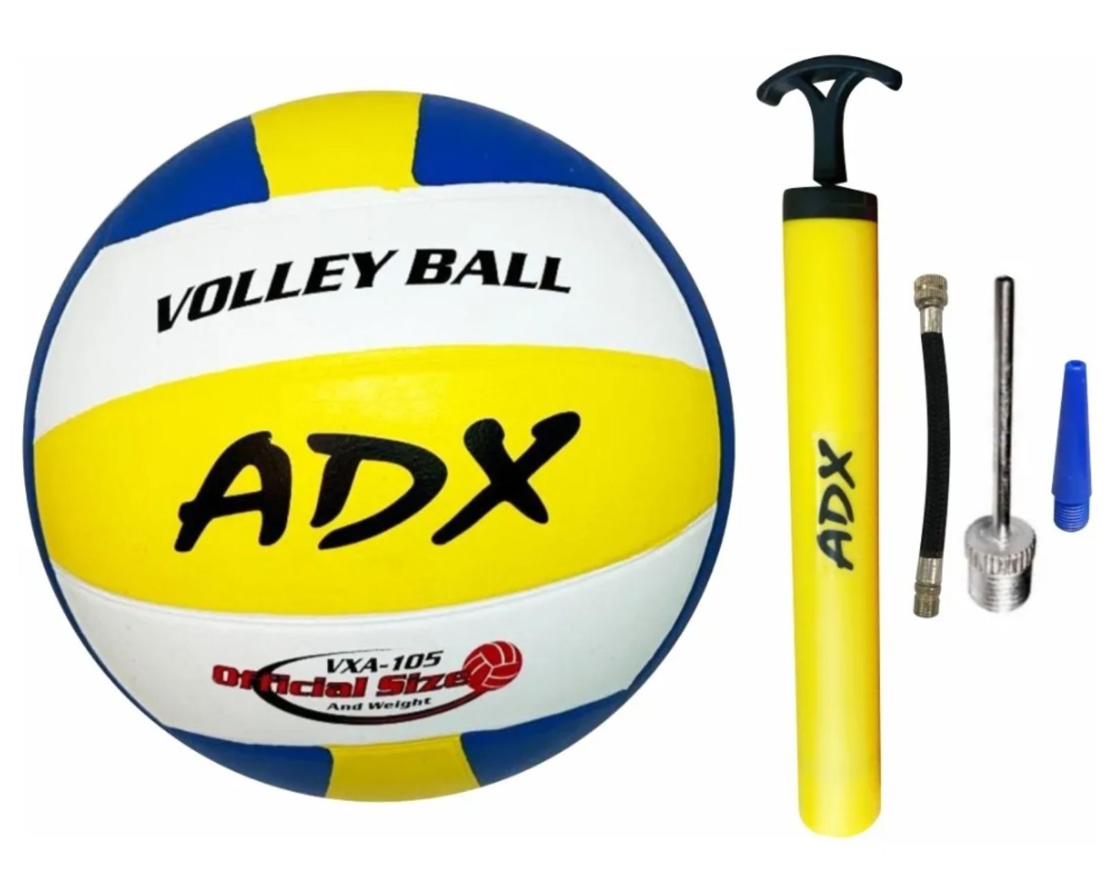 Balón Voleibol Vx105 + Bomba Adx Peso Y Medida Reglamentaria
