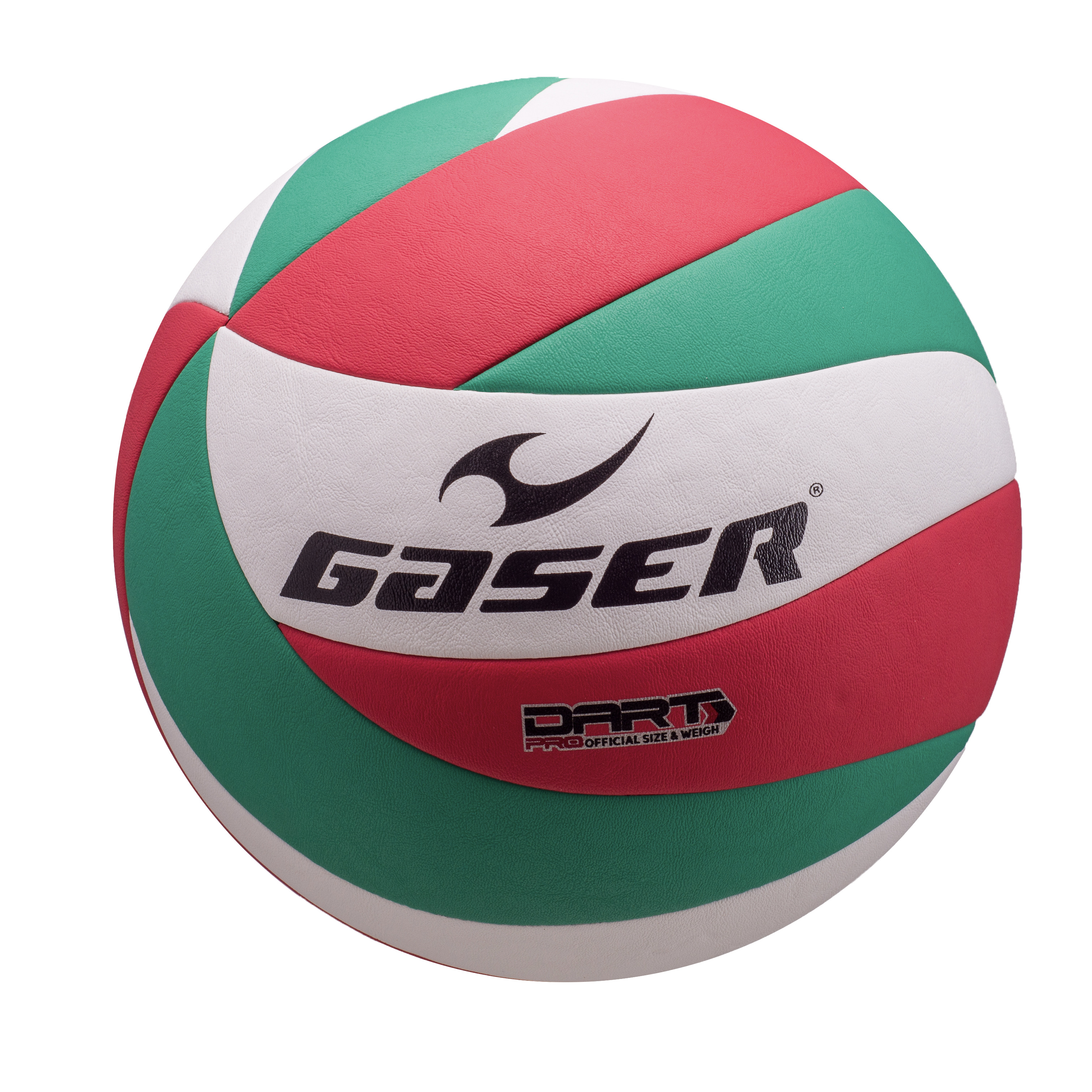 Balón Voleibol Gaser Dart No.5 Verde/blanco/rojo
