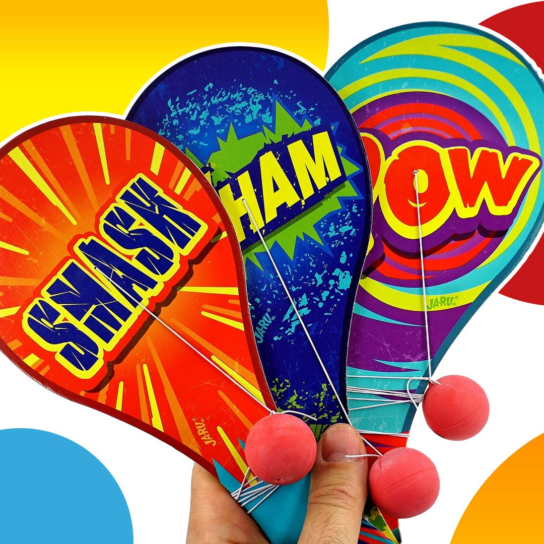 Foto 5 pulgar | Paddle Ball Ja-ru Pelota De Madera Con Cuerda (paquete De 3) - Venta Internacional.