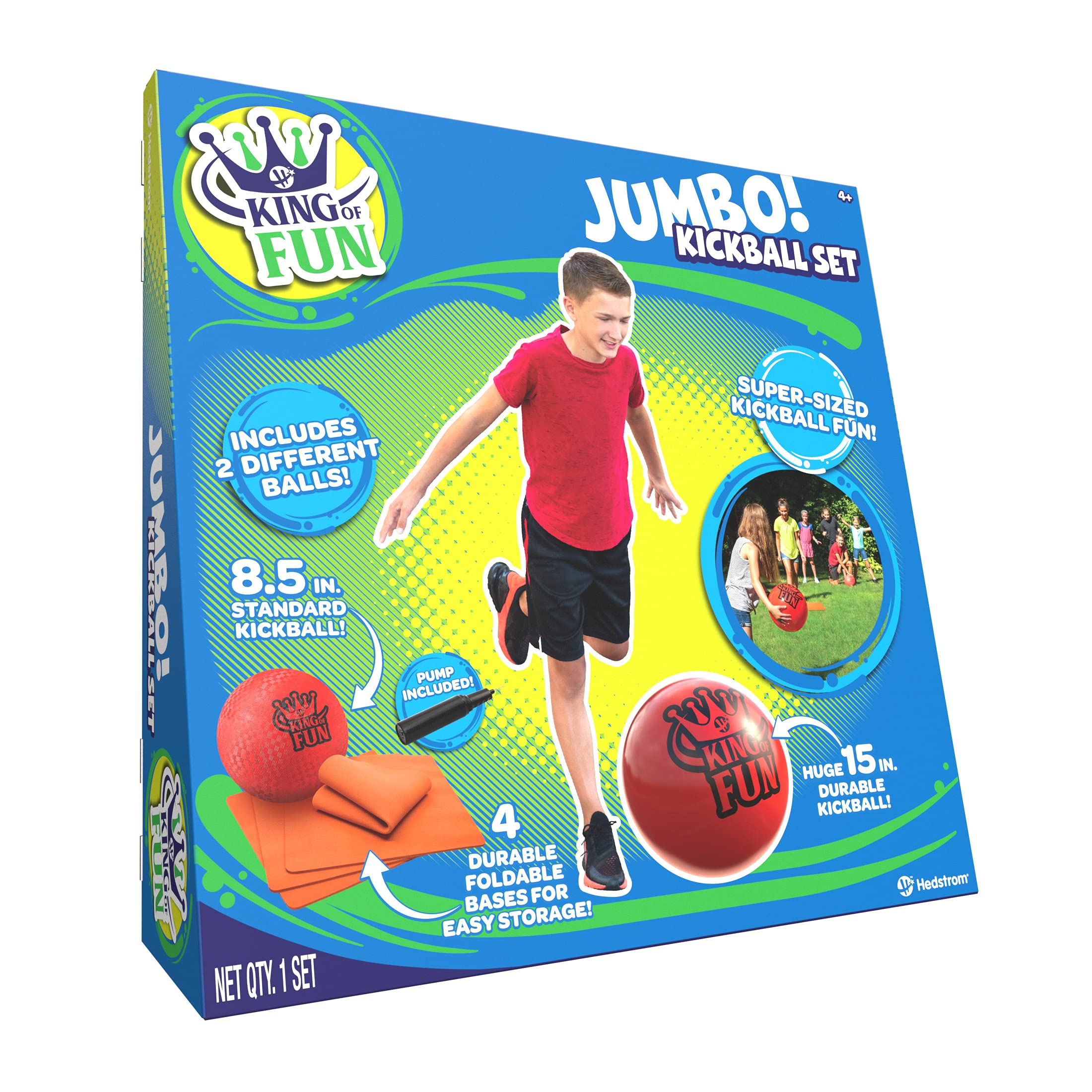 Foto 8 pulgar | Set De Kickball Hedstrom King Of Fun Jumbo Oversized Red - Venta Internacional.
