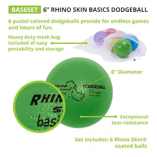 Foto 4 | Set De Dodgeball Champion Sports Rhino Skin Basic, 6 Pelotas - Venta Internacional.