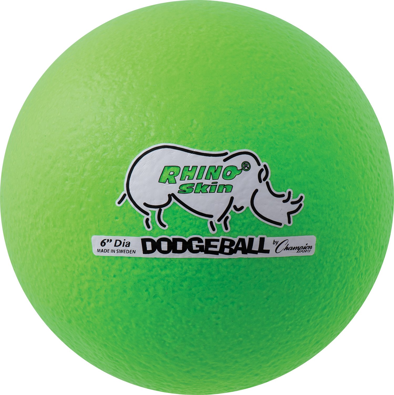 Foto 2 pulgar | Piel De Rinoceronte Dodgeball Champion Sports, Color Verde Neón, Talla 6 - Venta Internacional.