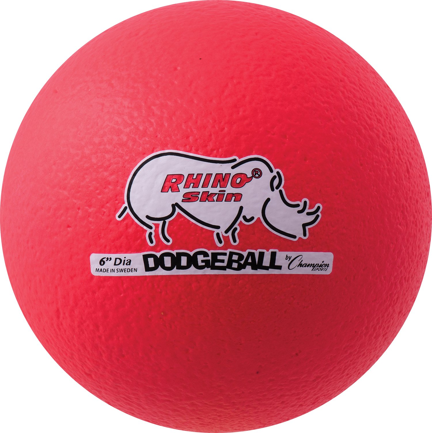 Foto 1 | Piel De Rinoceronte Dodgeball Champion Sports, Color Rojo Neón, Talla 6 - Venta Internacional.
