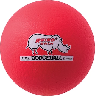 Foto 1 | Piel De Rinoceronte Dodgeball Champion Sports, Color Rojo Neón, Talla 6 - Venta Internacional.