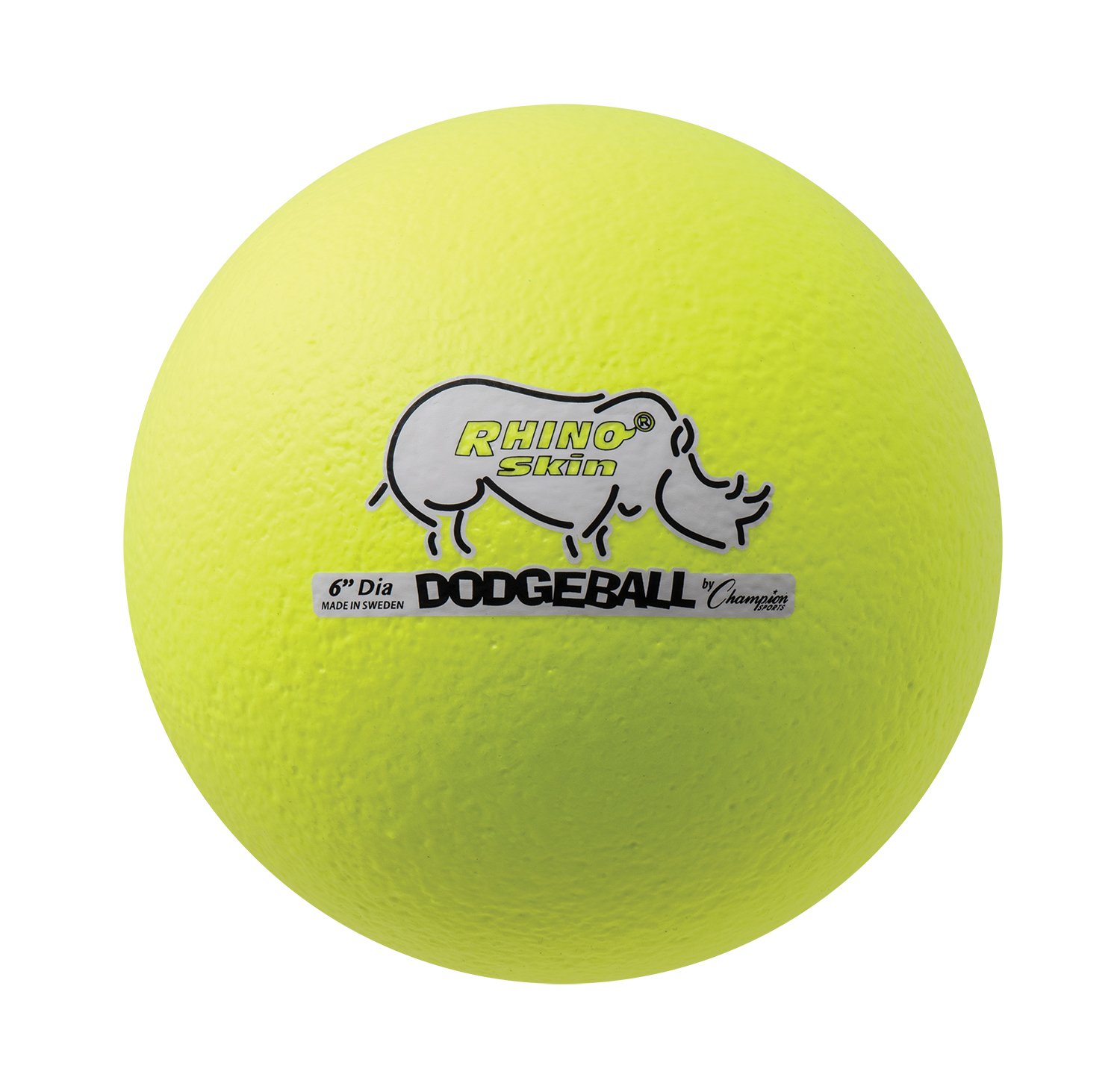 Foto 1 | Piel De Rinoceronte Dodgeball Champion Sports  Color Amarillo Neón  Talla 6 - Venta Internacional.