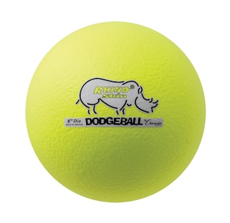 Foto 1 | Piel De Rinoceronte Dodgeball Champion Sports Color Amarillo Neón Talla 6 - Venta Internacional.