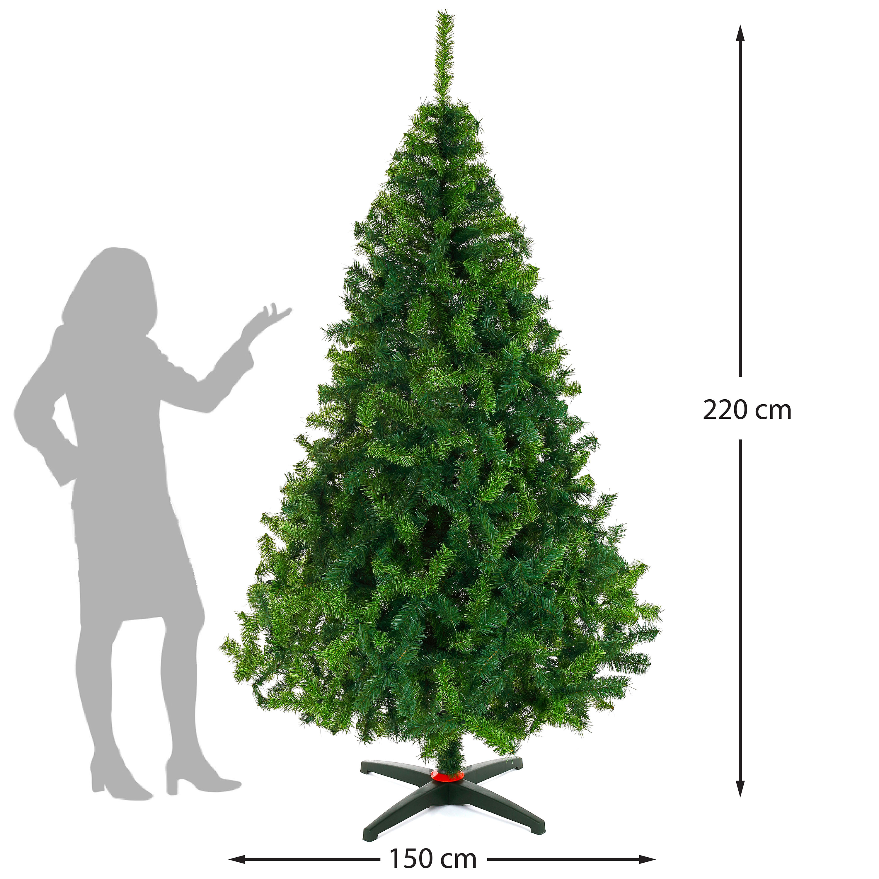 Foto 4 pulgar | Árbol Navidad Naviplastic Pino Monarca Lujo Verde No7 220 cm