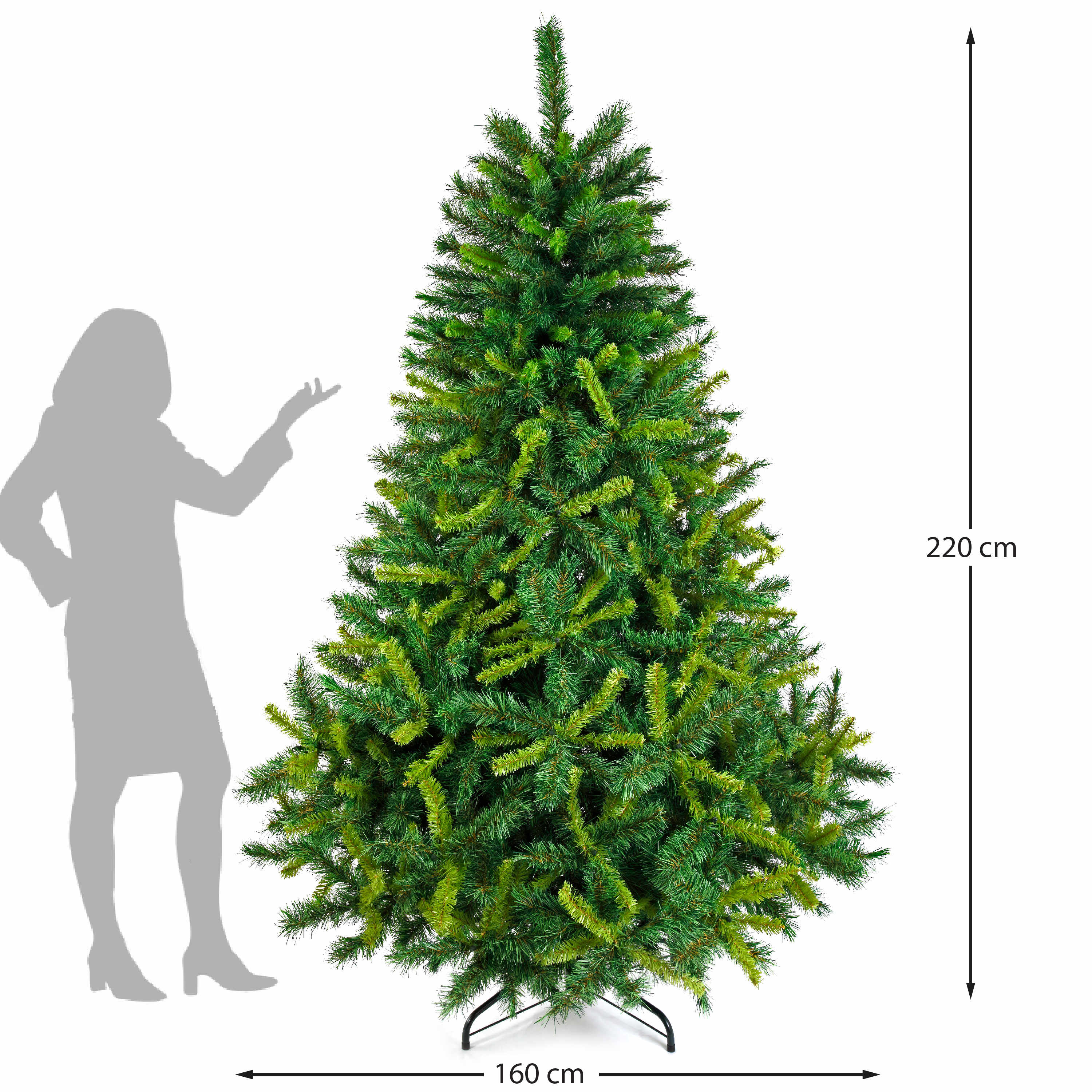 Foto 3 | Árbol Navidad Naviplastic Pino Americano Verde No7 220cm