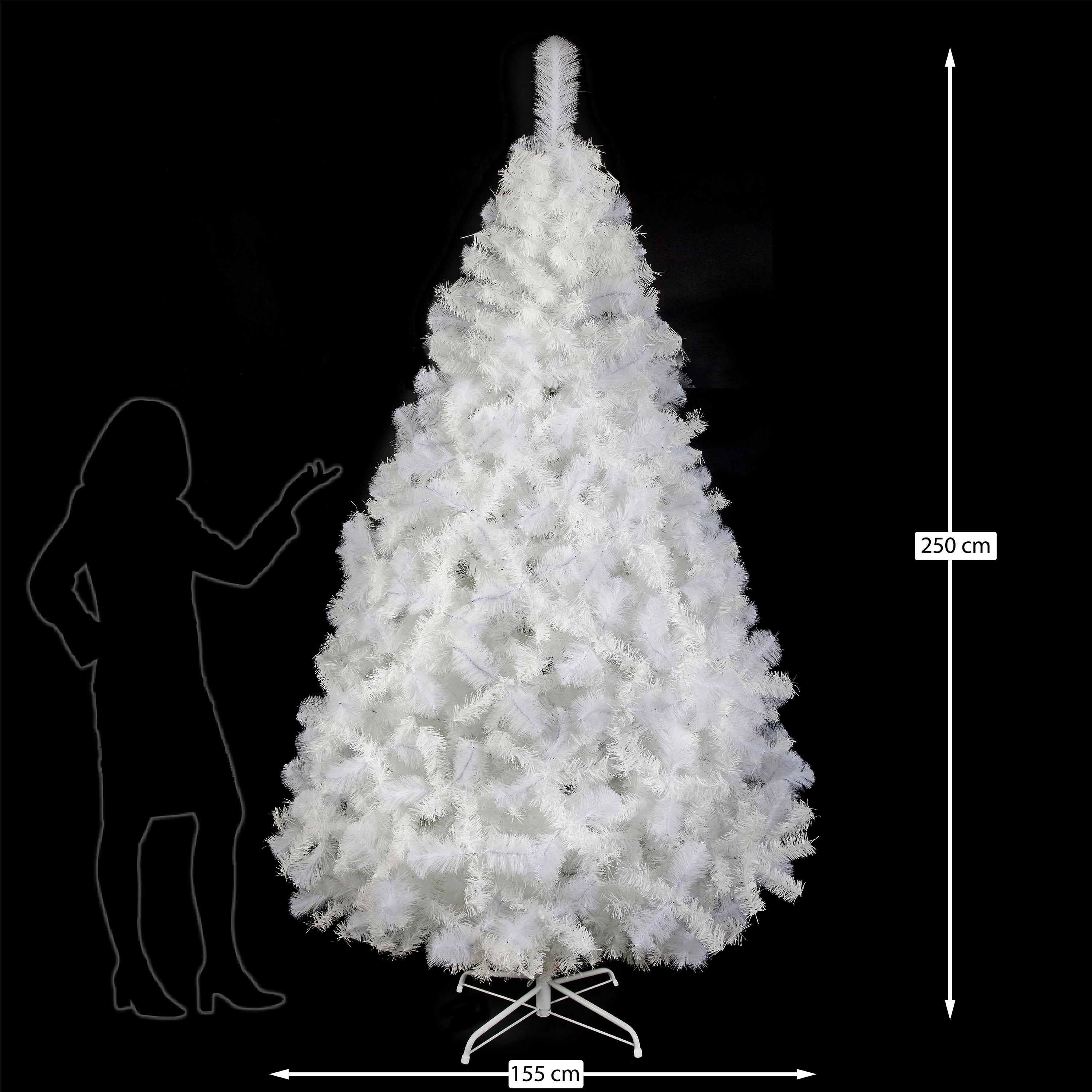 Foto 4 pulgar | Arbol Navidad Naviplastic Pino California Blanco No 8 250 cm