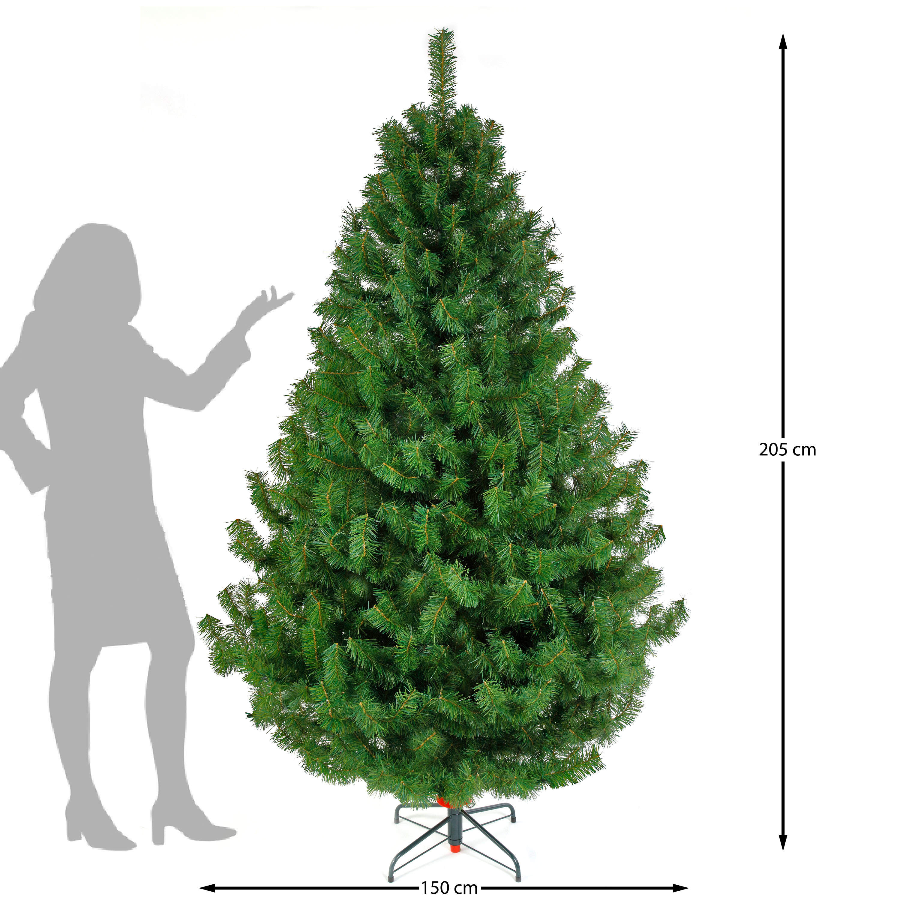 Foto 4 pulgar | Árbol de Navidad Naviplastic Pino Sierra color Verde No. 6.5 205 cm