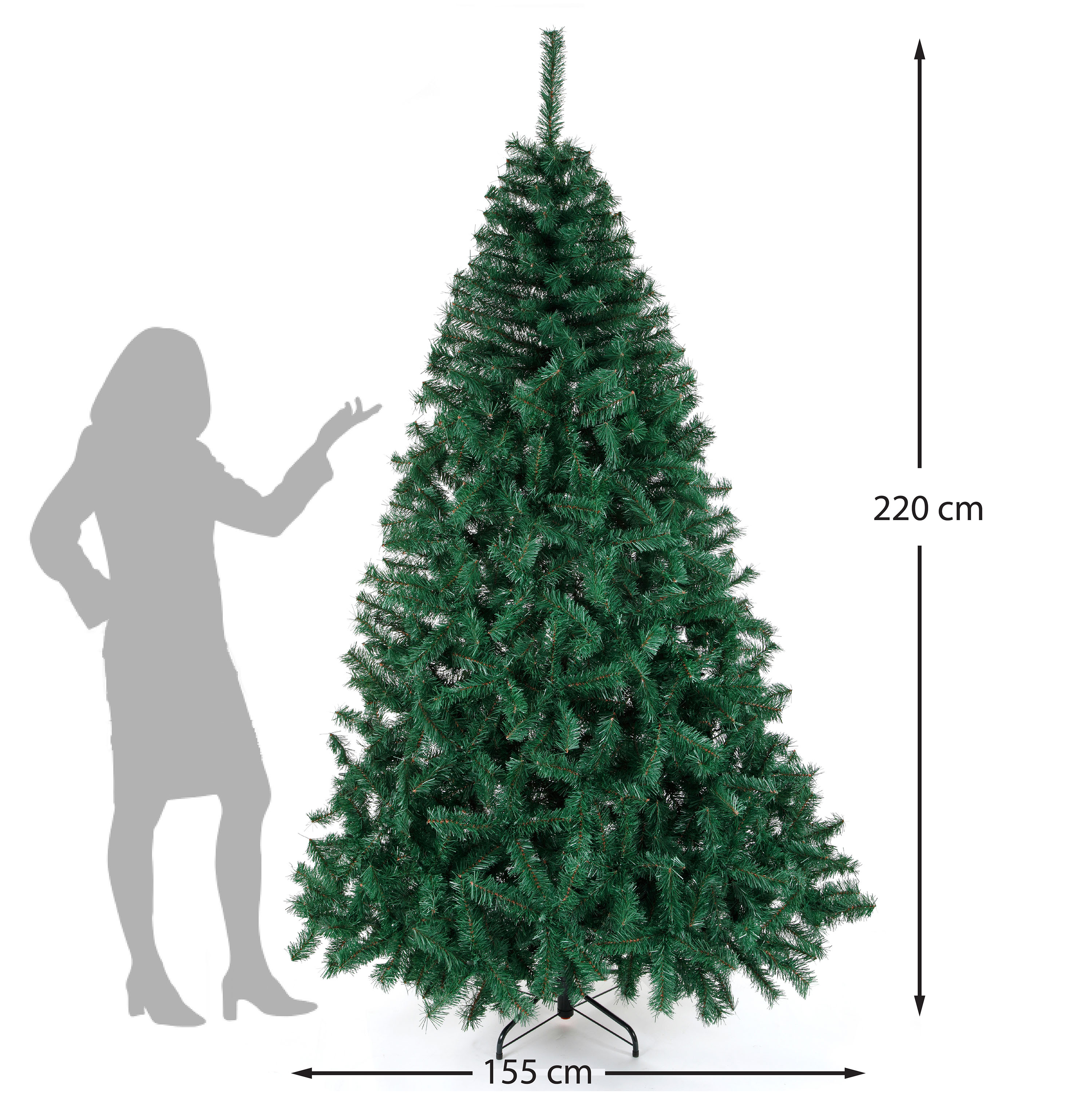 Foto 4 pulgar | Árbol de Navidad Naviplastic color Verde 220 cm