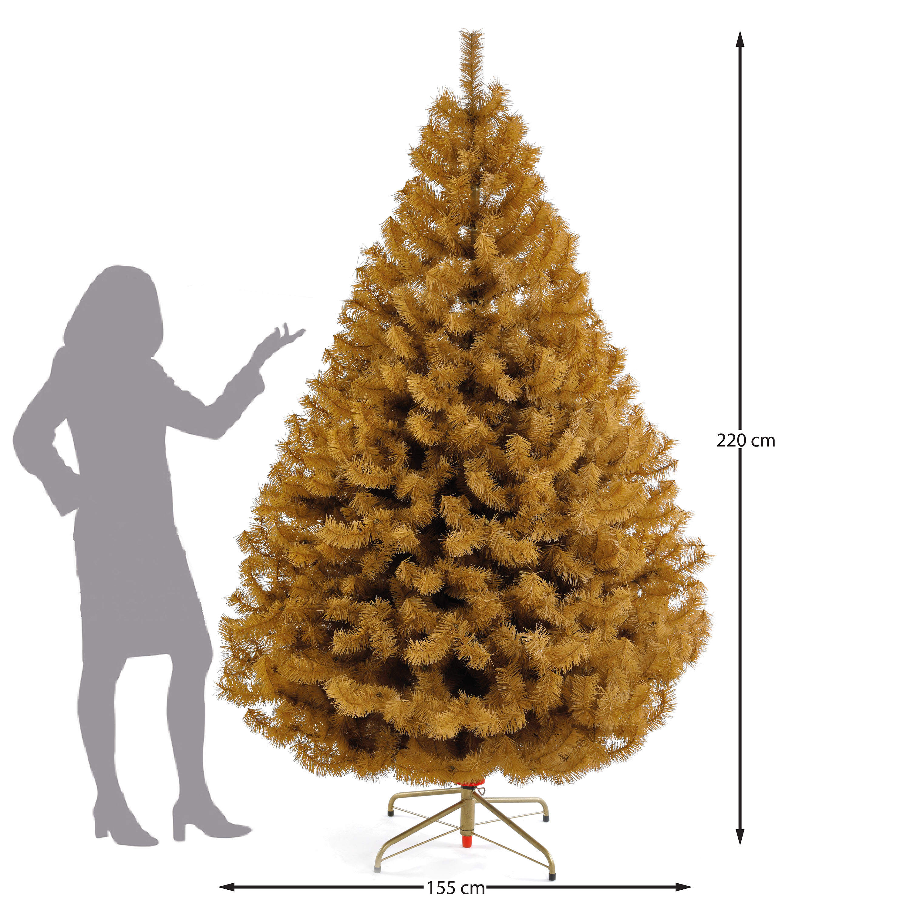 Foto 4 pulgar | Árbol de Navidad Naviplastic Pino Sierra color Beige Otoñal No.7 220 cm