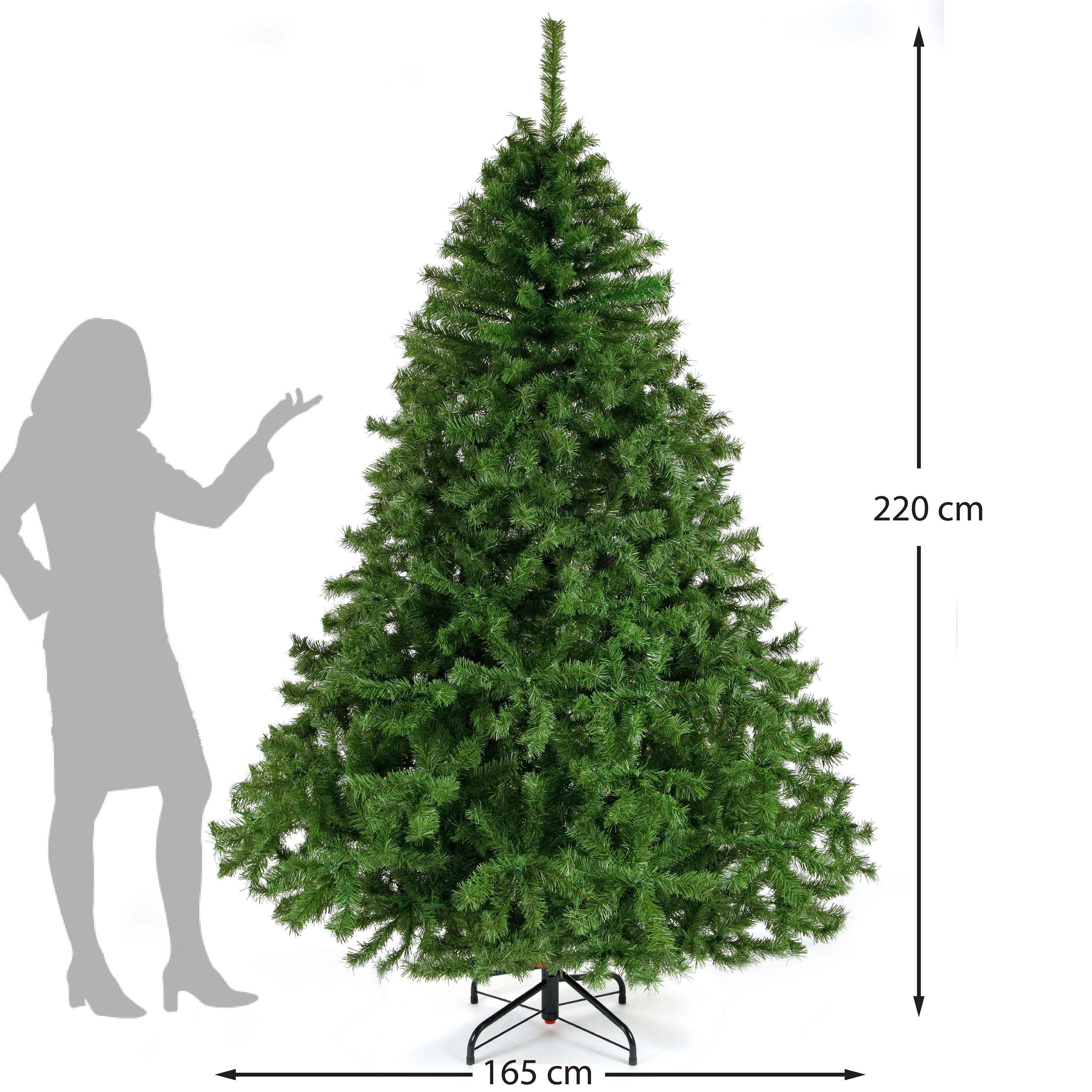 Foto 4 pulgar | Arbol Navidad Pino Canadiense No7 220cm Naviplastic 33570 Verde