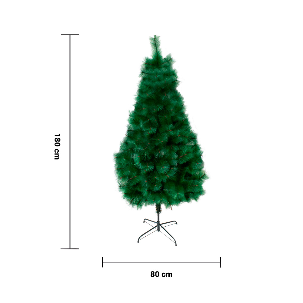 Foto 4 pulgar | Árbol de Navidad Pino color Verde Rama Montable Gruesa 1.80 M Artificial Plástico Resistente