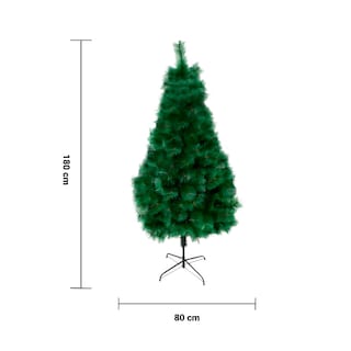 Foto 3 | Árbol de Navidad Pino color Verde Rama Montable Gruesa 1.80 M Artificial Plástico Resistente