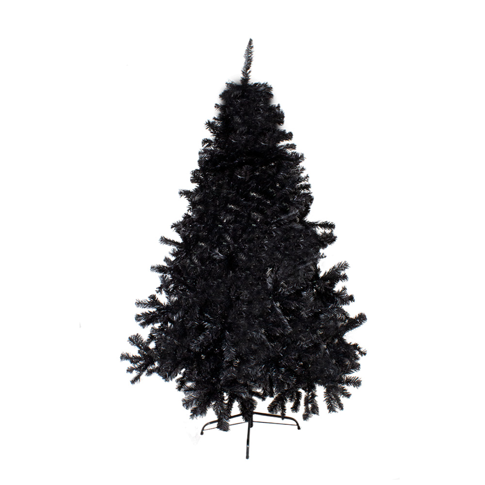 Foto 2 pulgar | Árbol de Navidad Pino Ramas Montables color Negro Altura 2.40 M Importadora La Merced Artificial Plástico Resistente