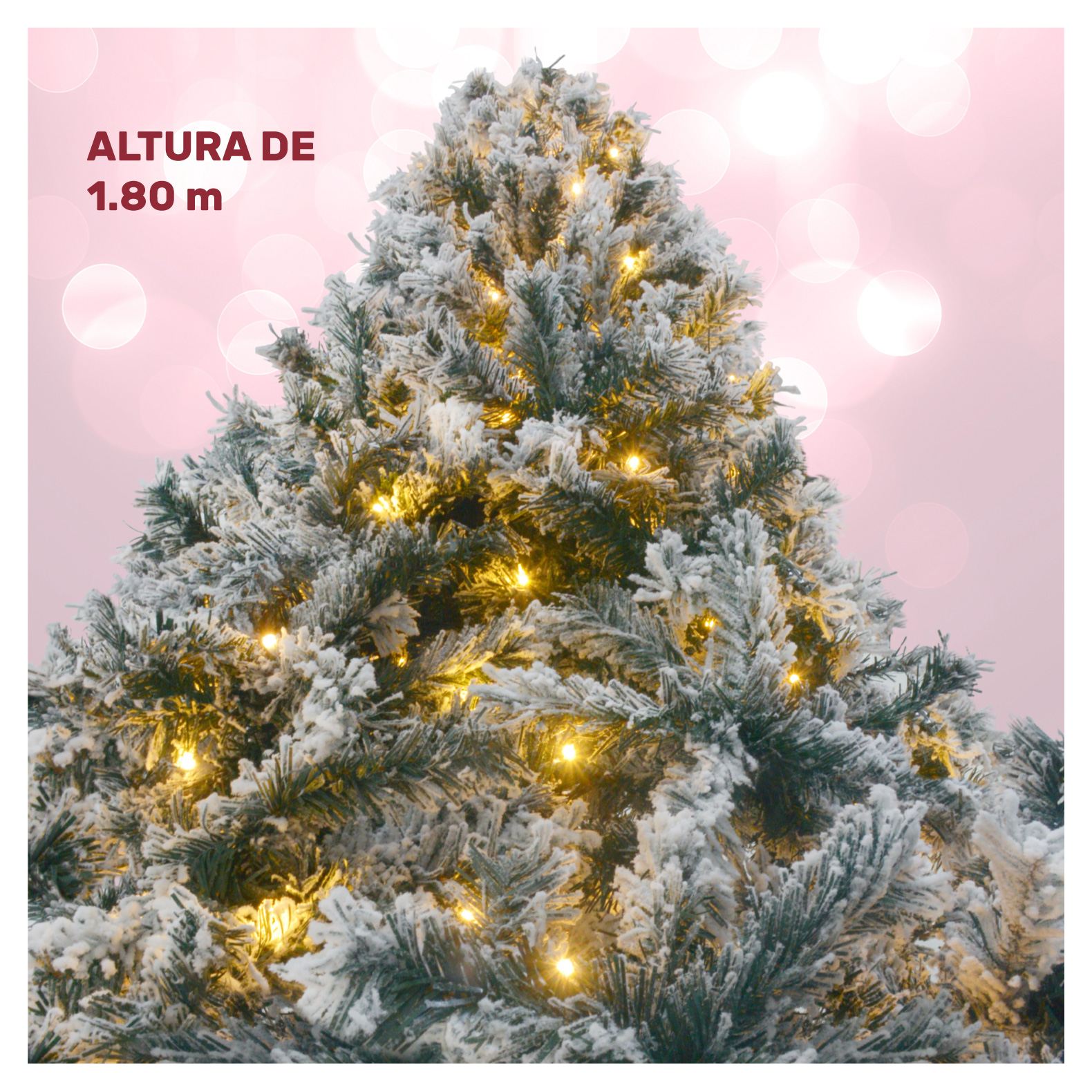 Foto 4 pulgar | Árbol de Navidad Jardimex Nevado Incluye Luces Led