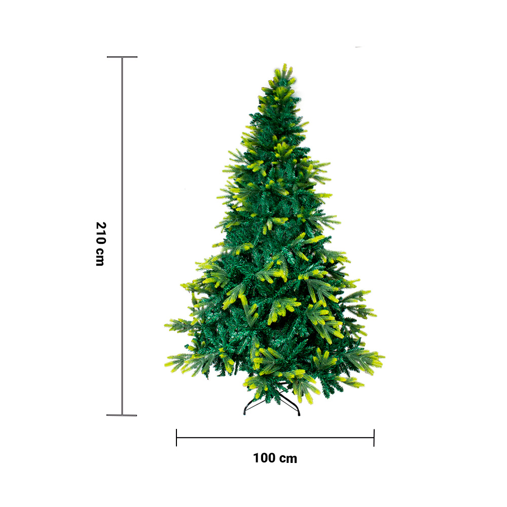 Foto 4 pulgar | Árbol Navideño Verde Lima Montable Importadora La Merced Altura 2.10 M Artificial Plástico Resistente