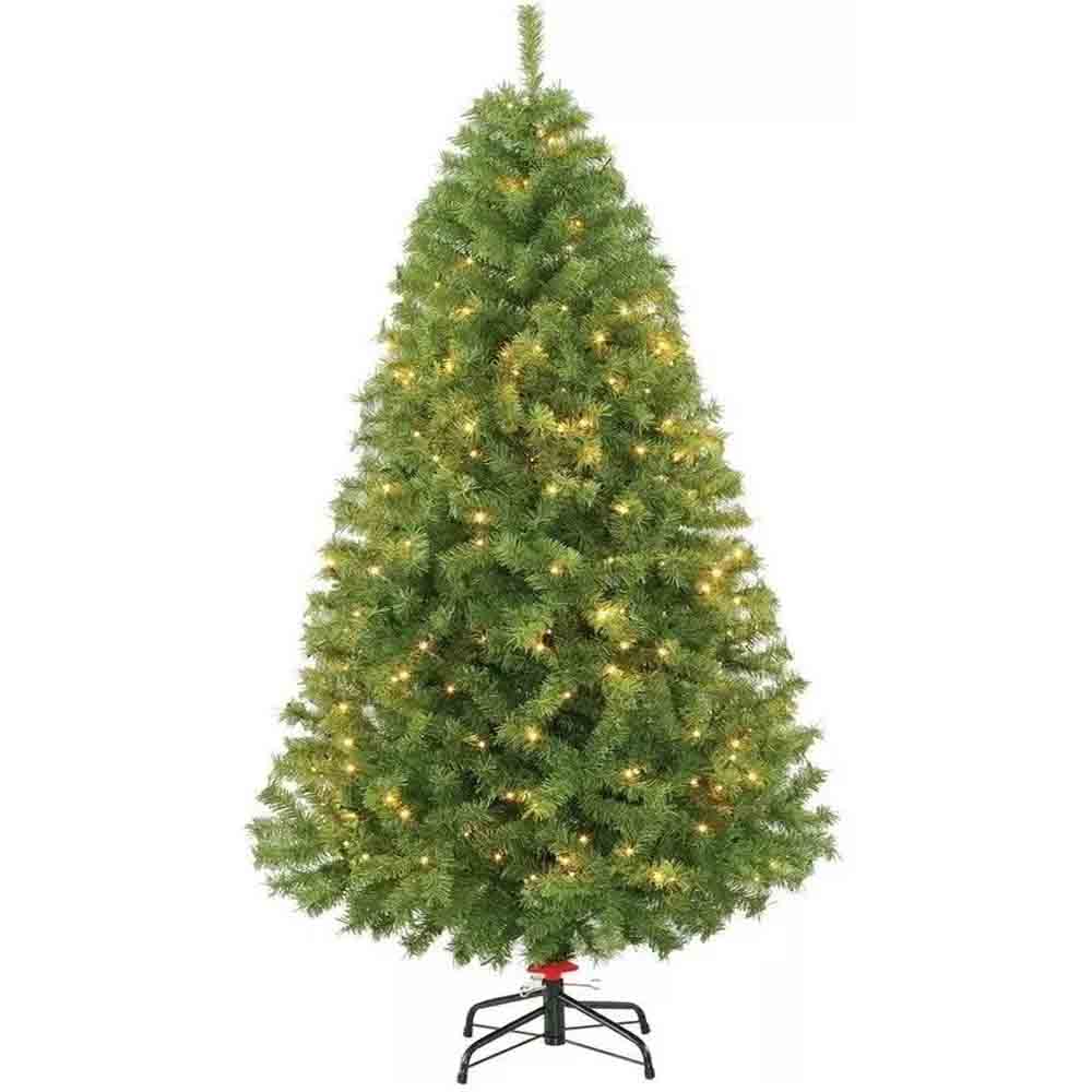 Árbol Navideño Toronto Verde con Luces Led Integradas 1.90 M