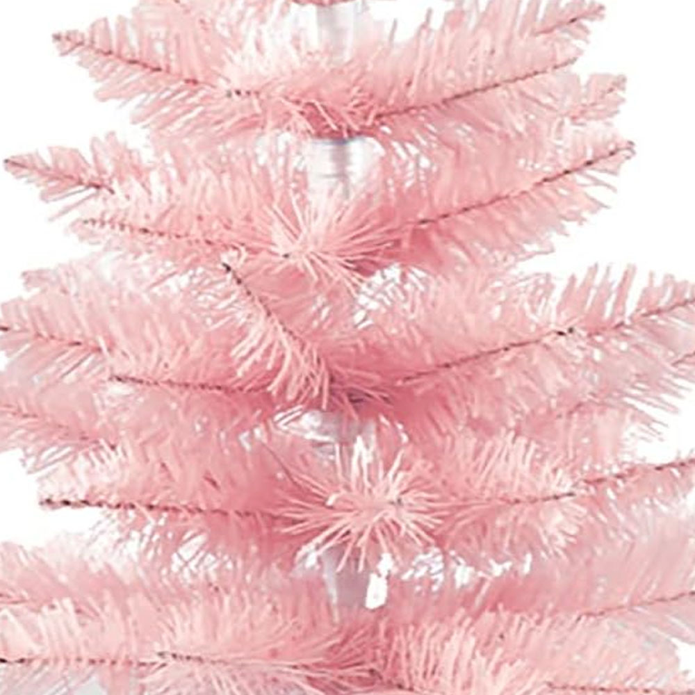 Foto 6 pulgar | Árbol de Navidad Mini Azul 60 cm con Base Plástica Decoración Navideña de Escritorio