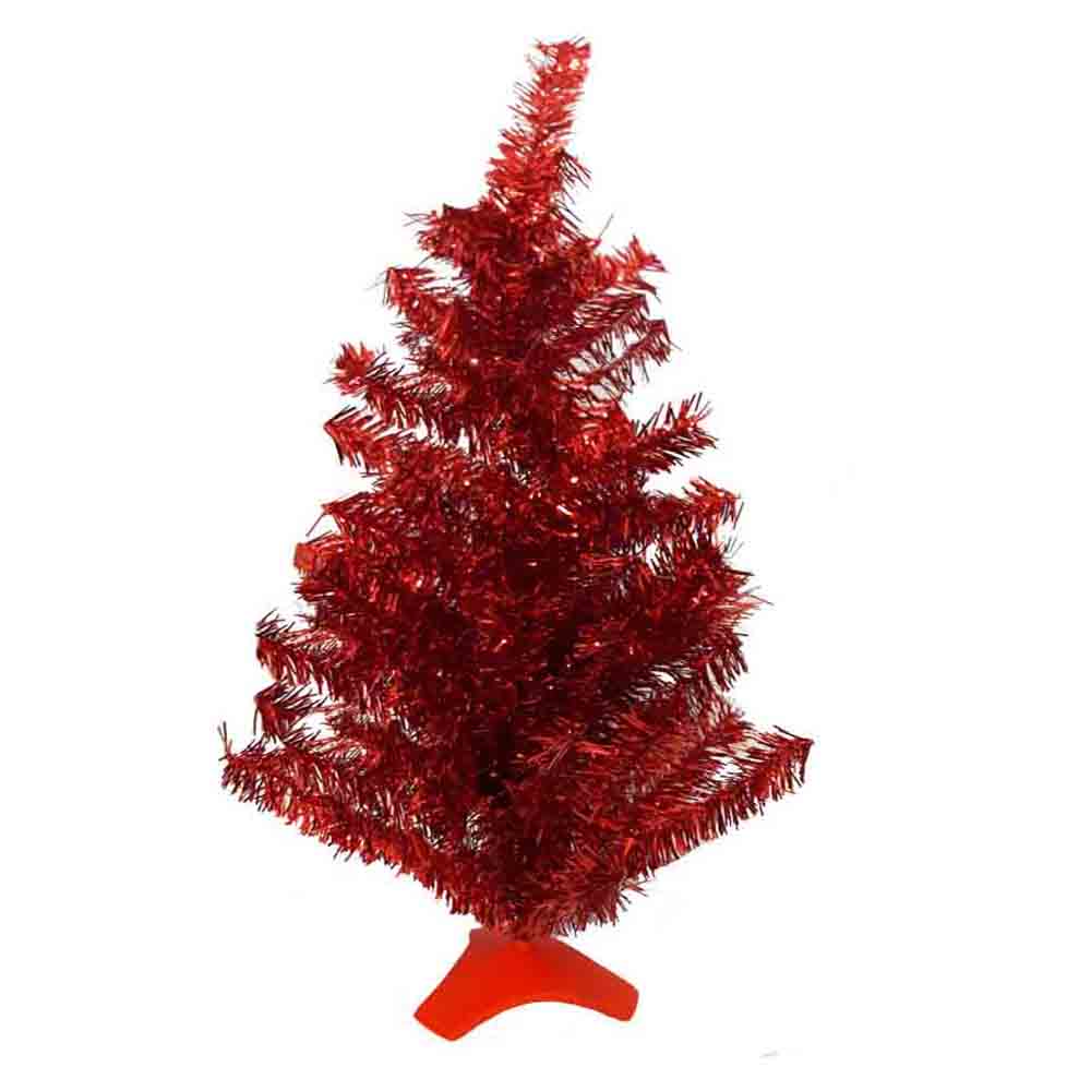 Foto 2 pulgar | Árbol Navideño Mini de Escritorio Kyuden Home 60 cm Rojo