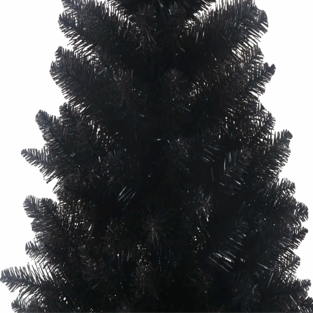 Foto 4 pulgar | Árbol de Navidad Mini Negro 60 cm con Base Plástica Decoración Navideña de Escritorio