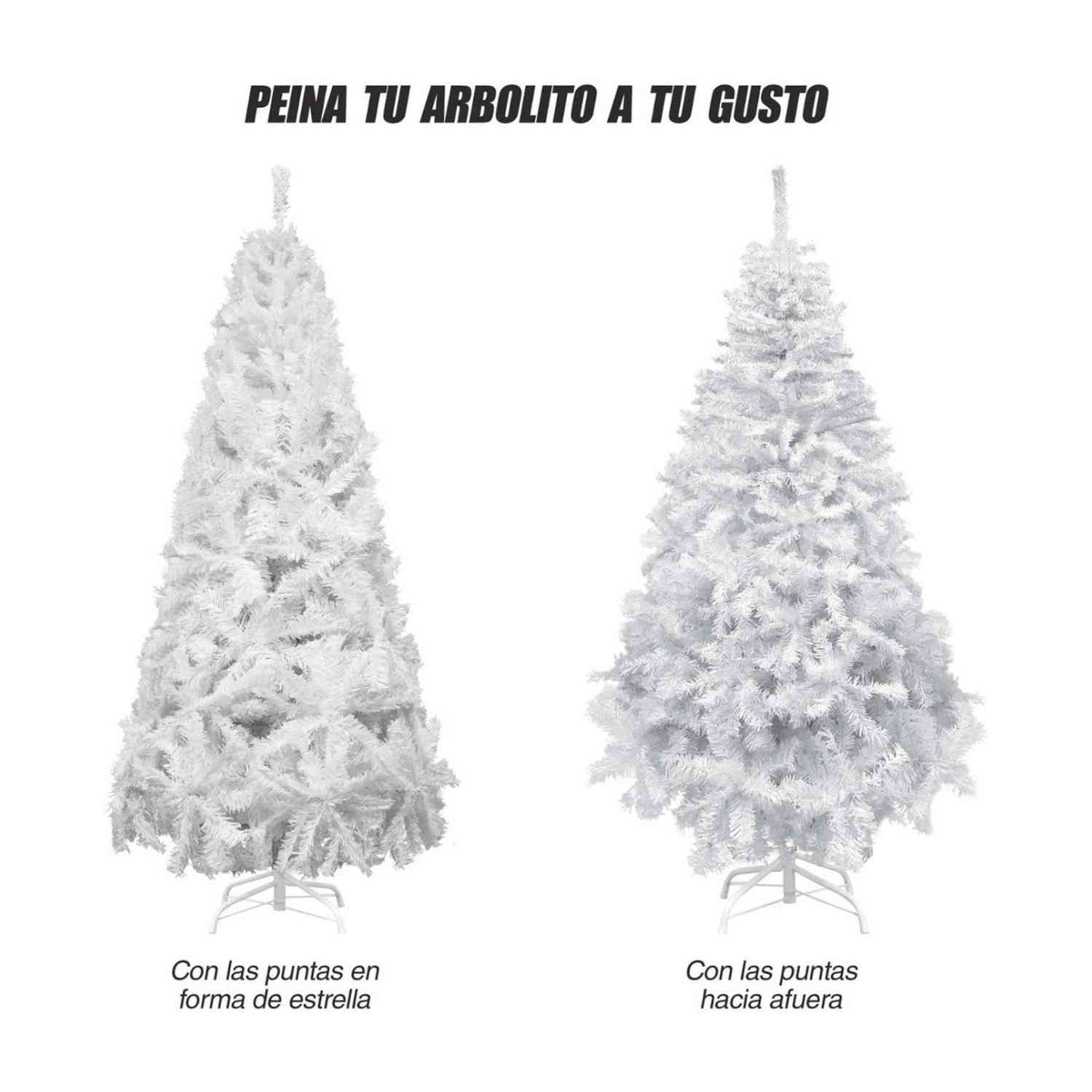 Foto 3 pulgar | Árbol de Navidad Jardimex Artificial Blanco 1.6 M