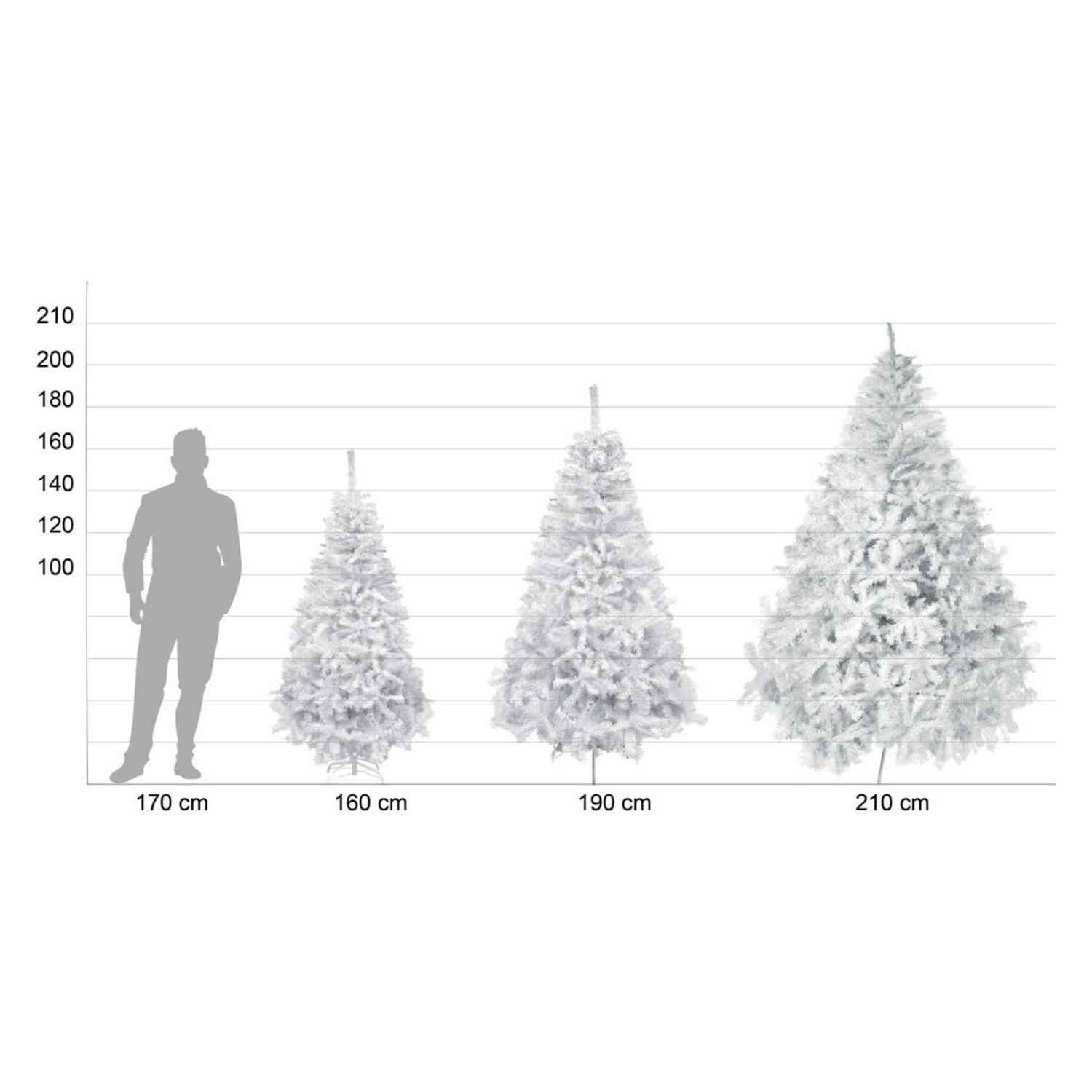 Foto 8 | Árbol de Navidad Jardimex Artificial Blanco 1.6 M