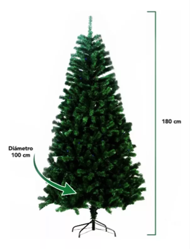 Foto 4 pulgar | Árbol de Navidad ECD SDS103 Verde Armado Fácil 1.8 m